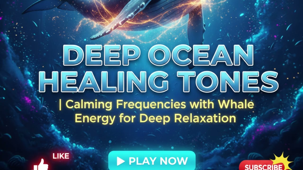 Deep Ocean Healing Tones| Calming Frequencies with Whale Energy for Deep Relaxation 