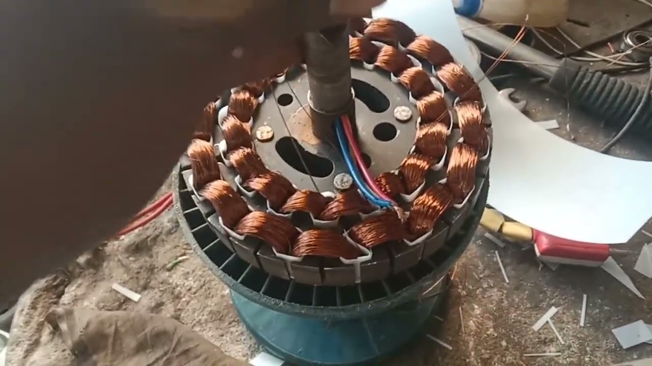 Orient ceiling fan coil Rewainting, repair and bearing and capacitor change tamil சீலிங் பேன் காயில்