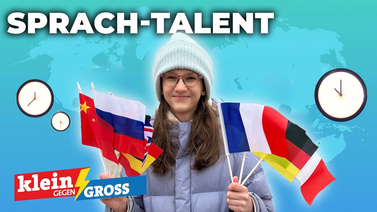 Anastasia spricht sieben Sprachen und kennt sich mit Zeitzonen aus! | Klein gegen Groß