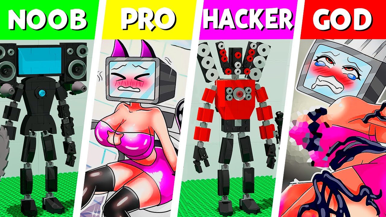 LEGO ALL Characters in Skibidi Toilet: Noob, Pro, HACKER! | Skibidi Toilet (Collection 