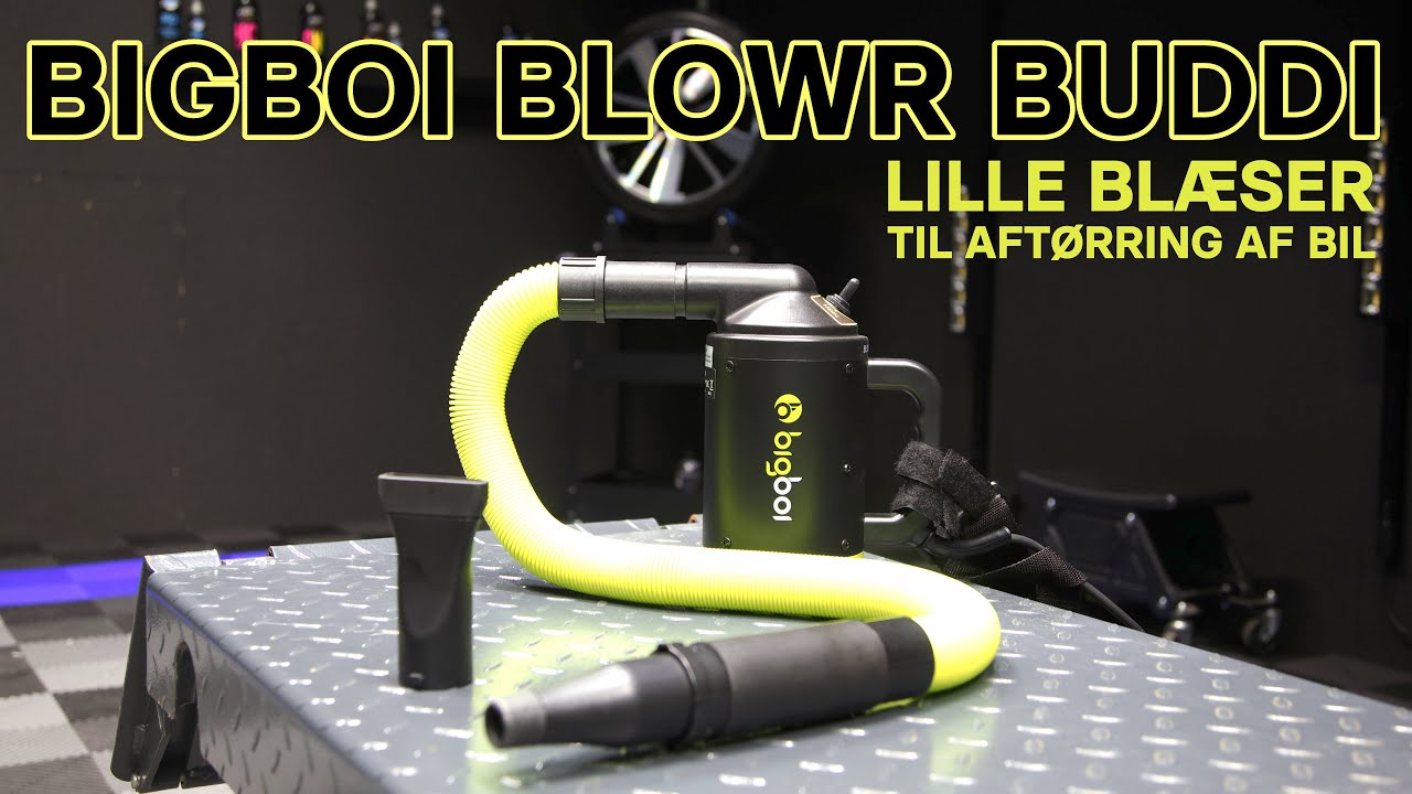 Lille blæser til aftørring af bil - Bigboi BlowR Buddi