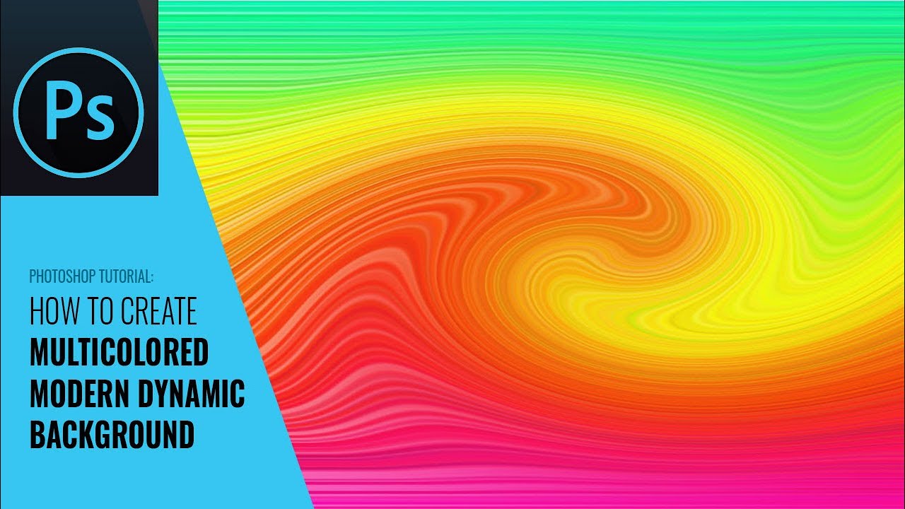 How to create colourful abstract modern background in adobe photoshop
