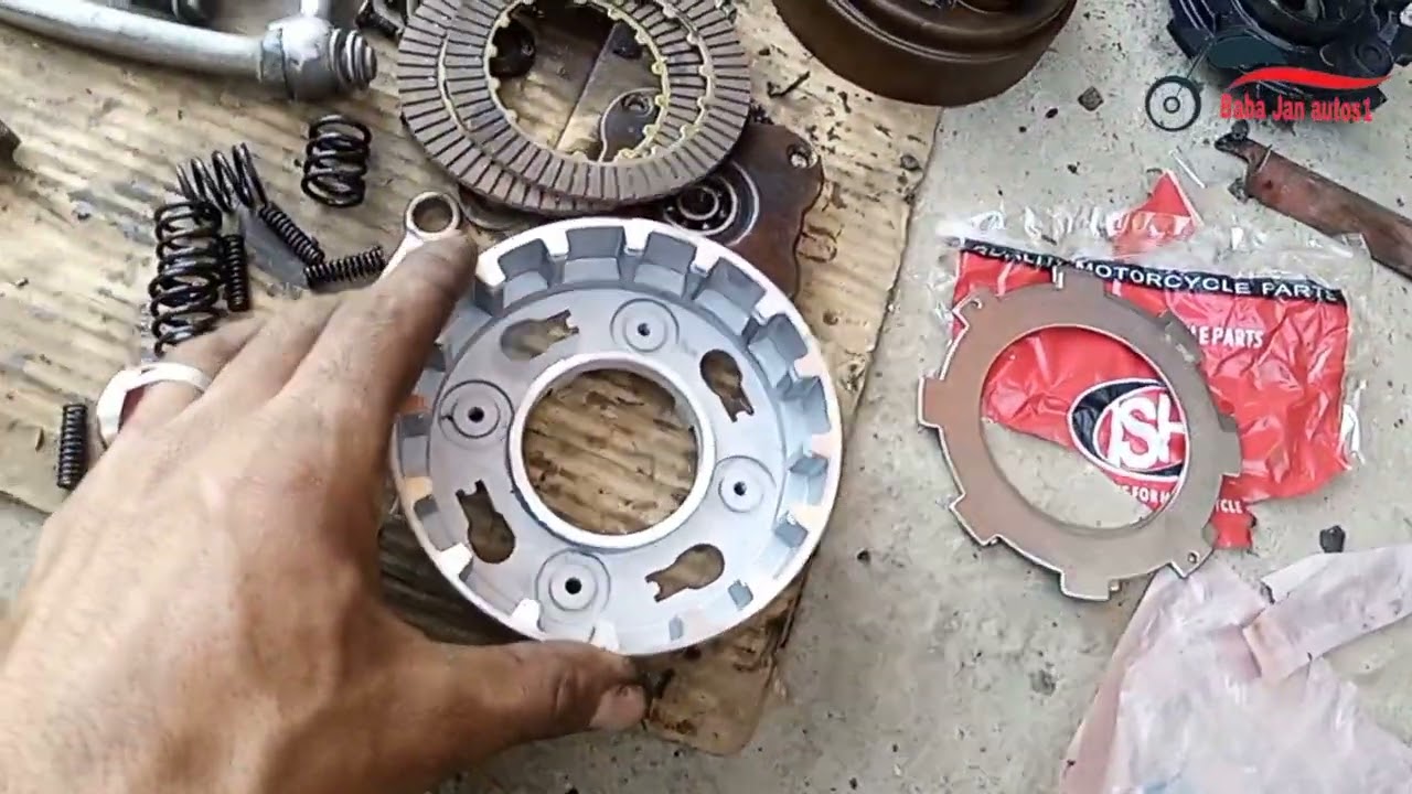 CD 70 Motorcycle Clutch Plate Kaise lagana hai,How To Bike clutch plate setting,