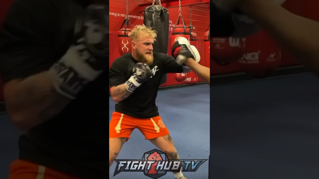 Jake Paul FIRST LOOK Mike Tyson KO training!