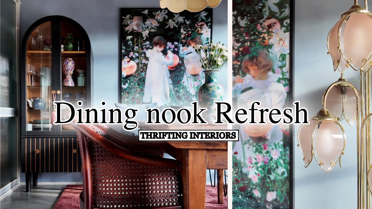 THRIFTED Dining Nook MAKEOVER on a BUDGET : Refreshing my most liked DIY Design