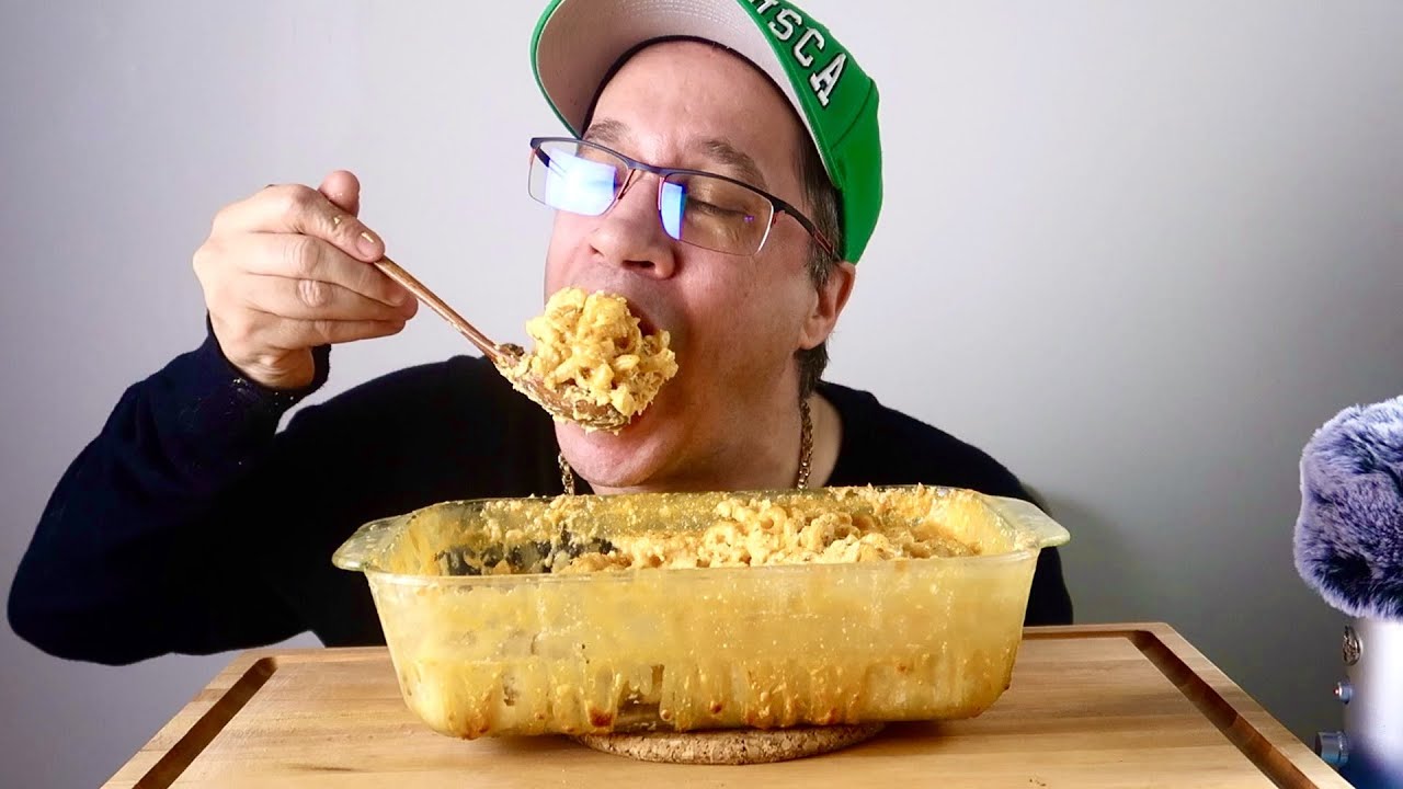 ASMR • EXTREMELY • CREAMY HOMEMADE • MAC AND CHEESE • MUKBANG | EATING SHOW ! SEANUSCA FOOD!