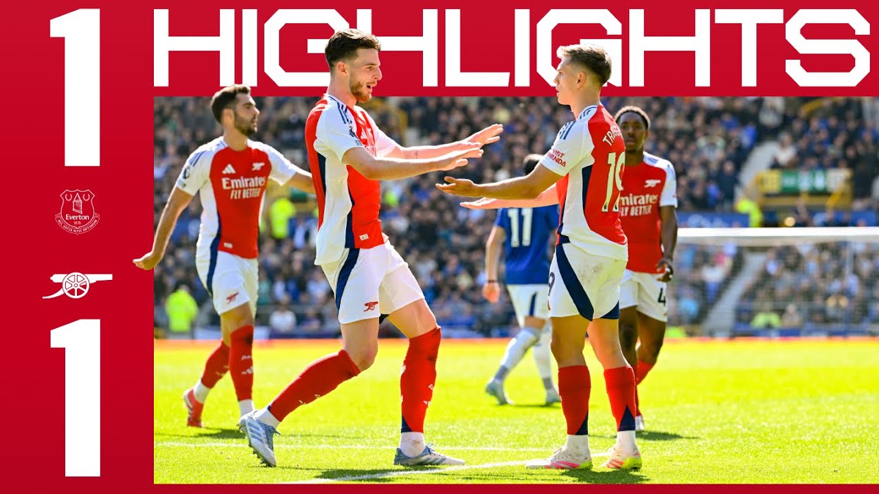 HIGHLIGHTS | Everton vs Arsenal (1-1) | Trossard | Premier League
