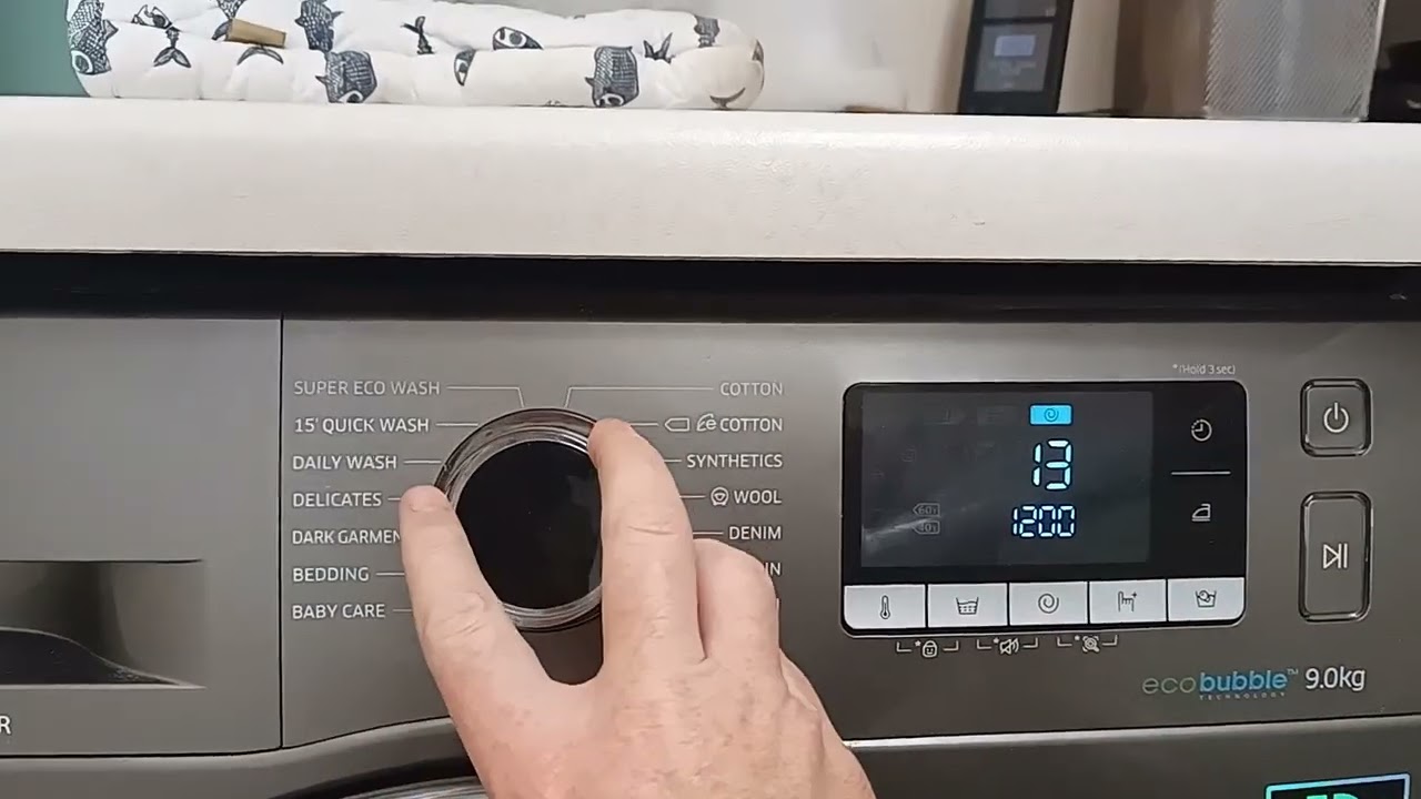 Samsung Ecobubble: How to run Eco Drum Clean Cycle (Red Light Every 30 Washes or So!)
