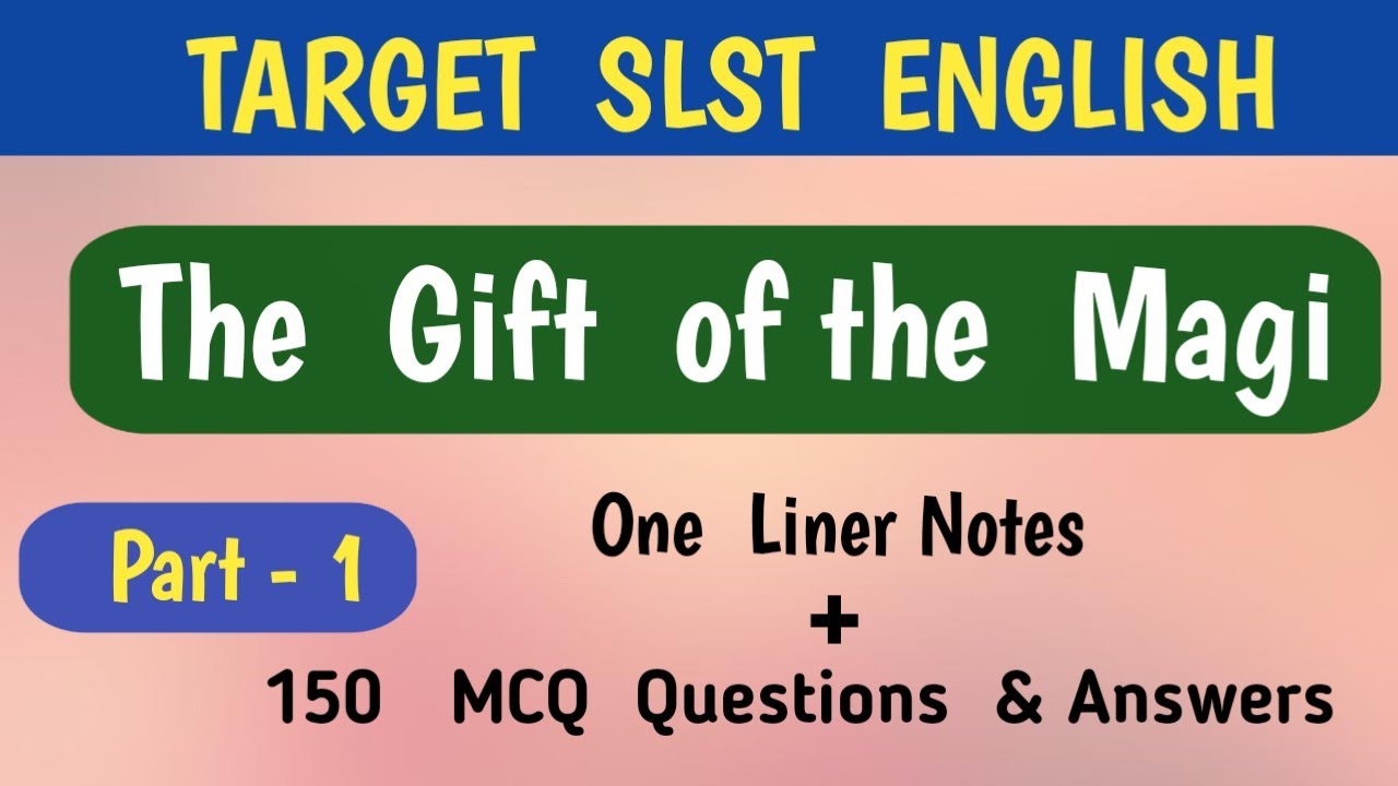 The Gift of the Magi MCQ Questions | Gift of the Magi MCQ  questions | The Gift of the Magi