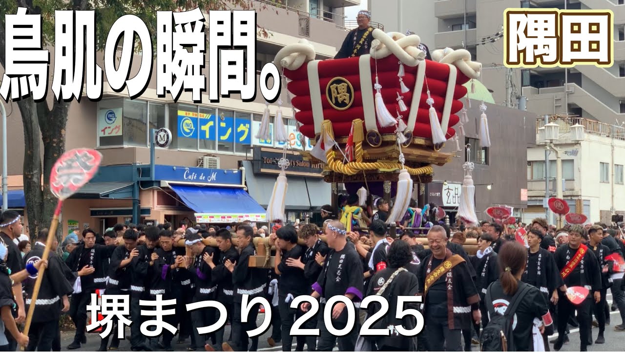 【鳥肌】これぞ隅田！堺まつり2025 魂の差し上げと最高の瞬間を生音で