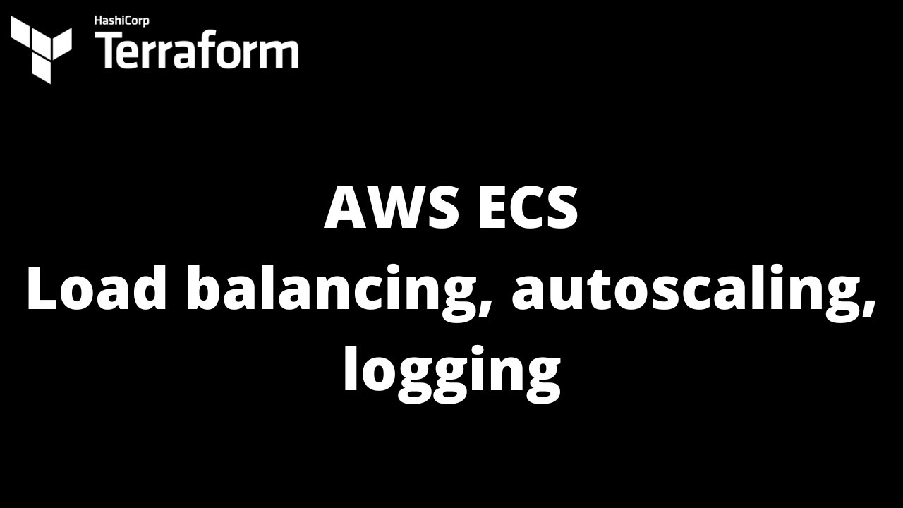 Terraform Elastic Container Service (ECS) AWS setup with load balancer, autoscaling and logging