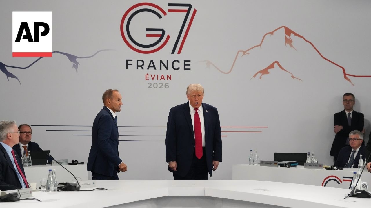 Trump says 'I'm the boss' when arriving for the final day of G7 summit