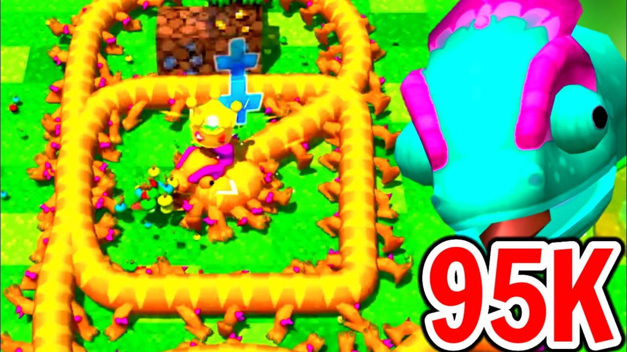 95,000 SCORE WITH MAGNET TRICK !? Karma King - Snake Rivals