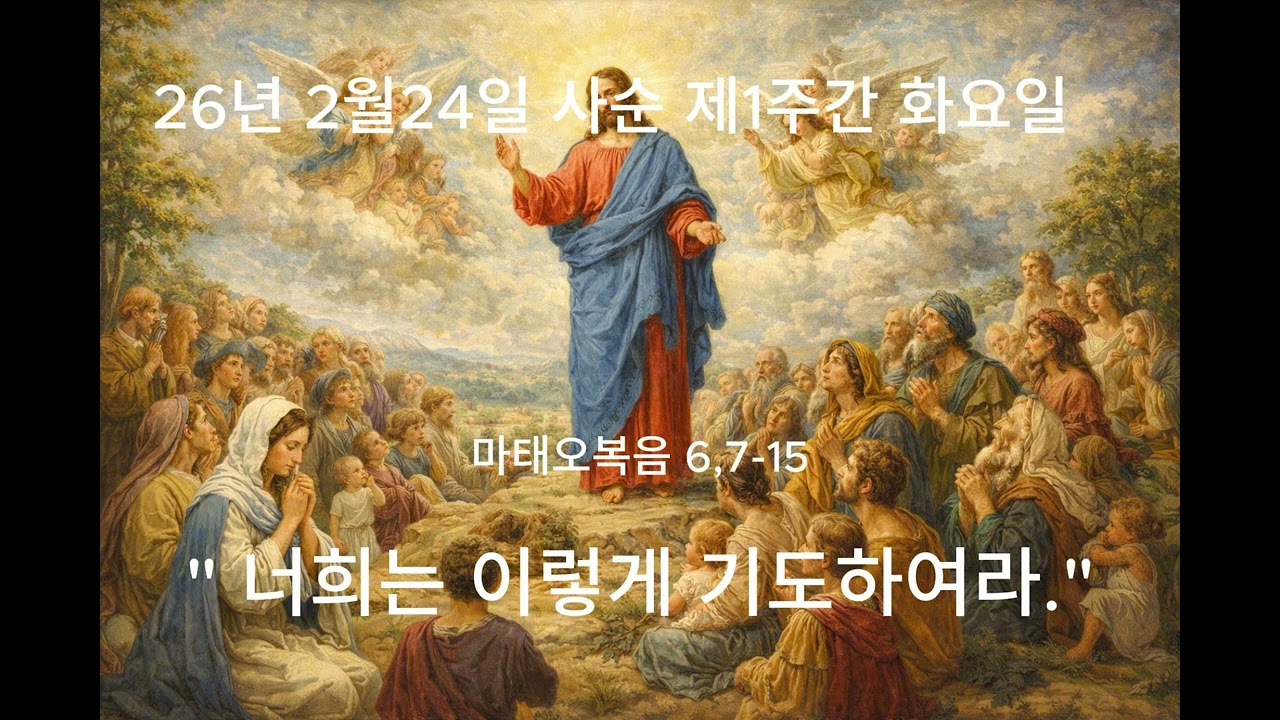 26년 2월24일 사순 제1주간 화요일 