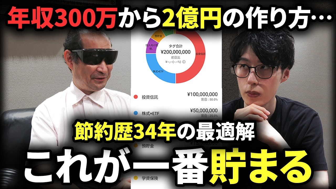 【富裕層になるには？】リストラされた56歳が年収300万から資産2億円築いた方法がすごかった。【先人に学ぶ】