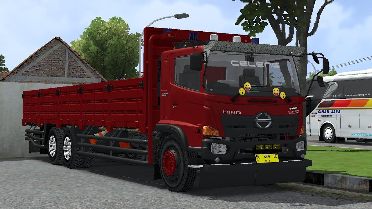 REVIEW MOD HINO 500 TRIWAY STANDAR KERJA NON PIPA BY PUTRA EFG || BUS SIMULATOR INDONESIA