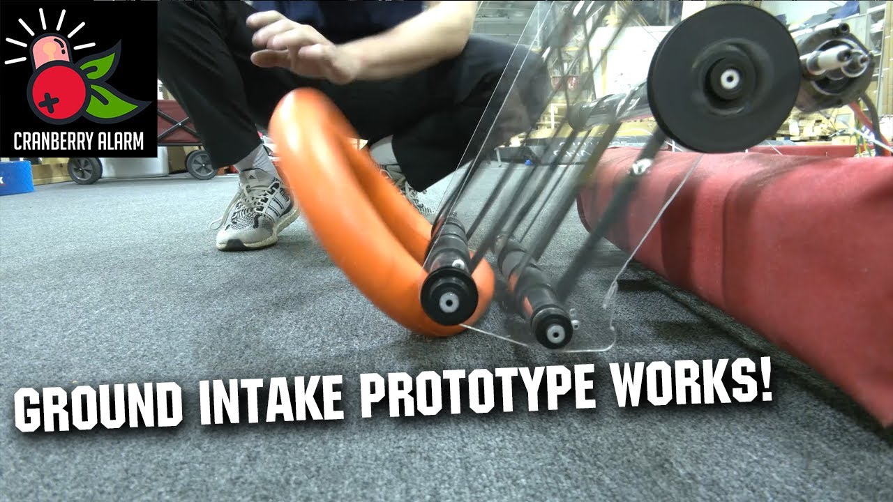Belt Ground Intake Prototype Works! | Cranberry Alarm Ri3D | CRESCENDO 2024