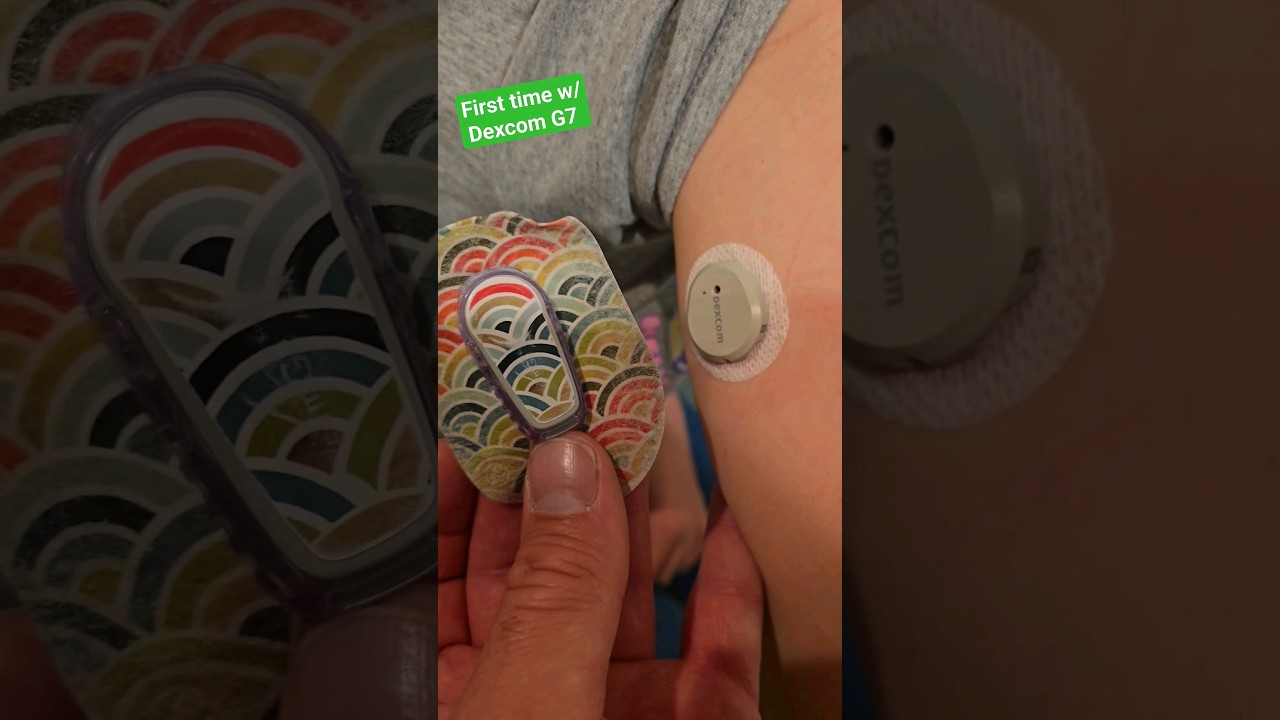 Lillian&rsquo;s First Dexcom G7 #diabetes #dexcom #t1d #cgm #dexcomg7 #type1diabetes