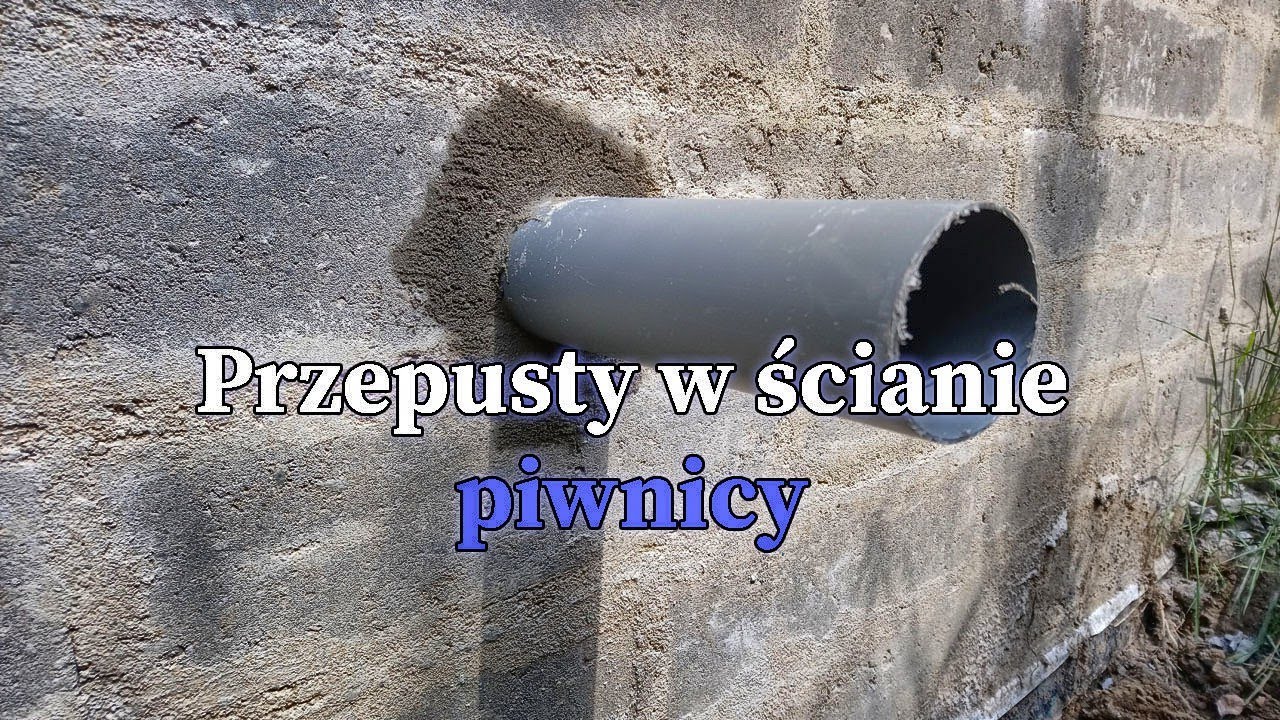 Jak zrobić szczelne przepusty w ścianie piwnicy. Montaż i izolacja. Zrób to sam. #vlogbudowlany