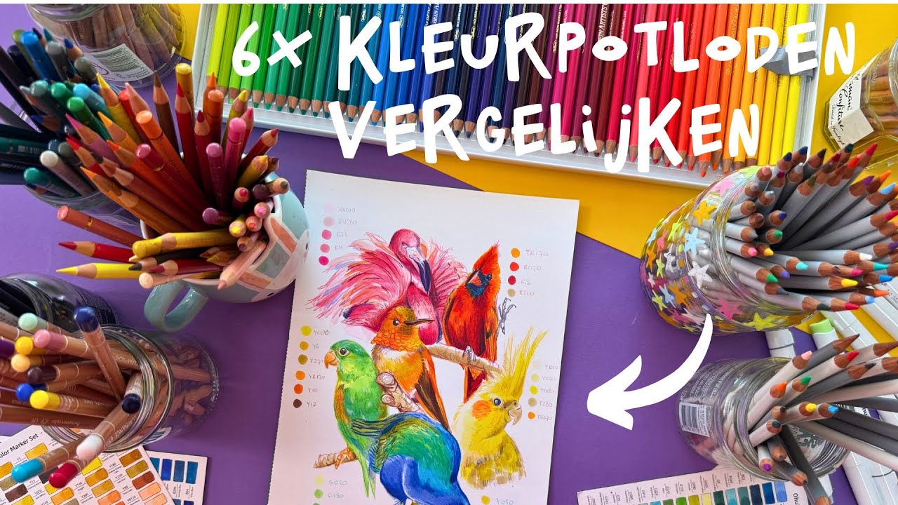 Welke kleurpotloden zijn het beste? 6 merken vergeleken!