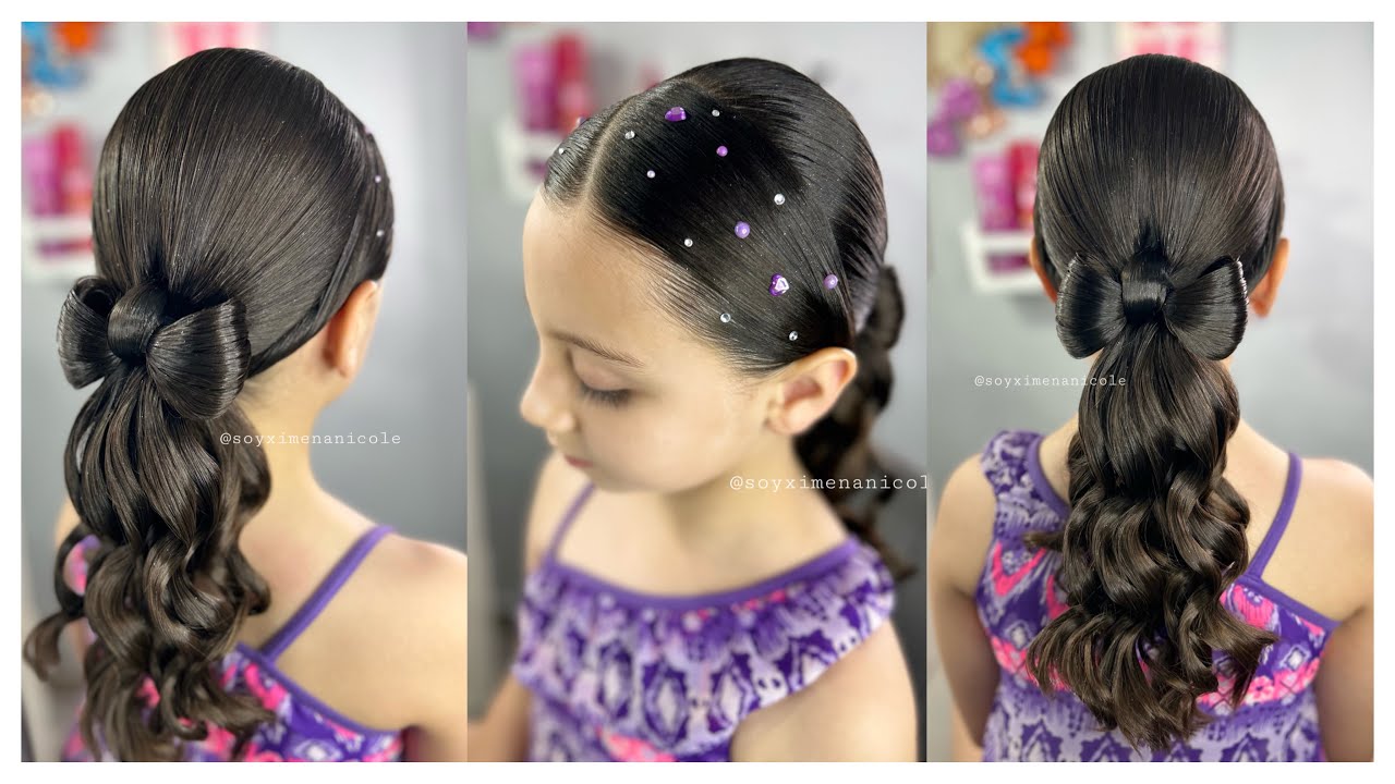 Peinado elegante / Moño de cabello 🎀💖 fácil, rápido & bonito 🫶