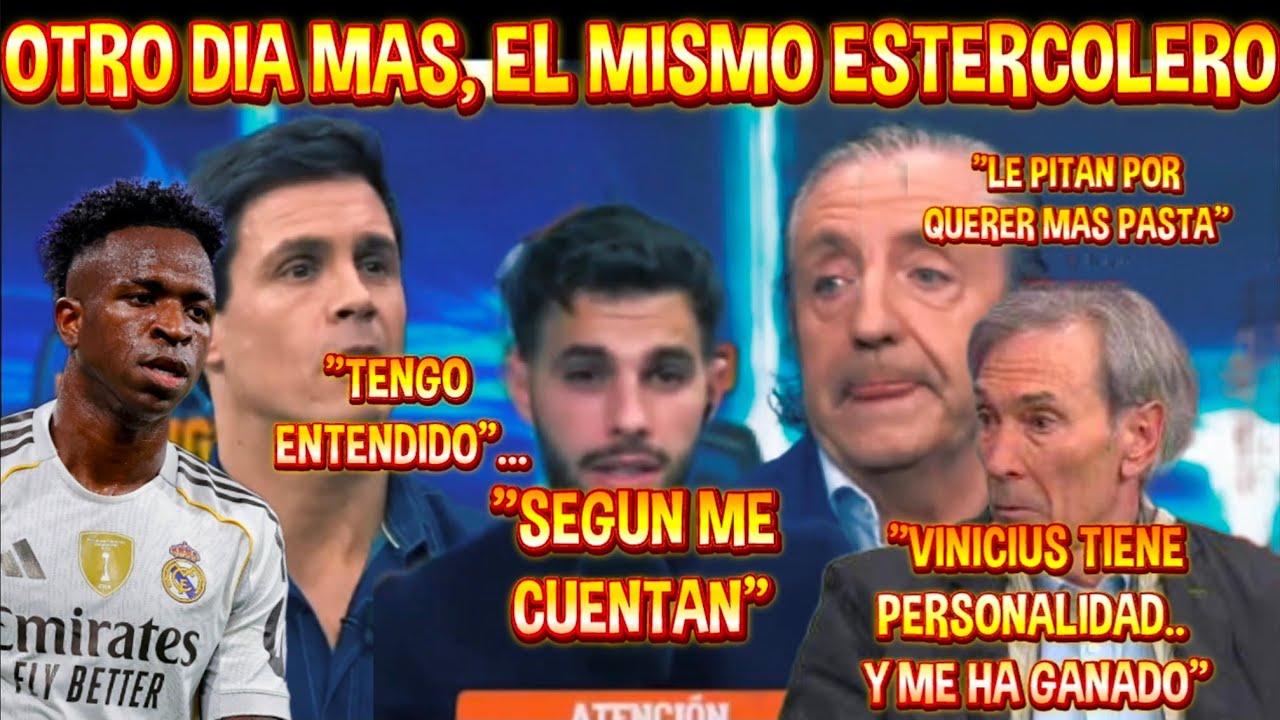 EDU AGUIRRE, PEDREROL Y MARCOS BENITO SE BURLAN DE VINICIUS. LOBO CARRASCO LO DEFIENDE.. INCREIBLE