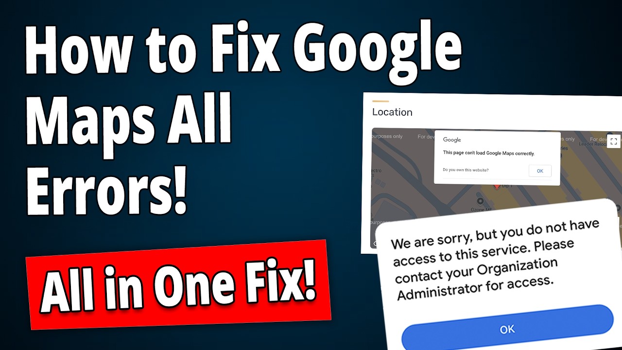 Fix Google Maps Not Working or Access Denied Error? (Android)