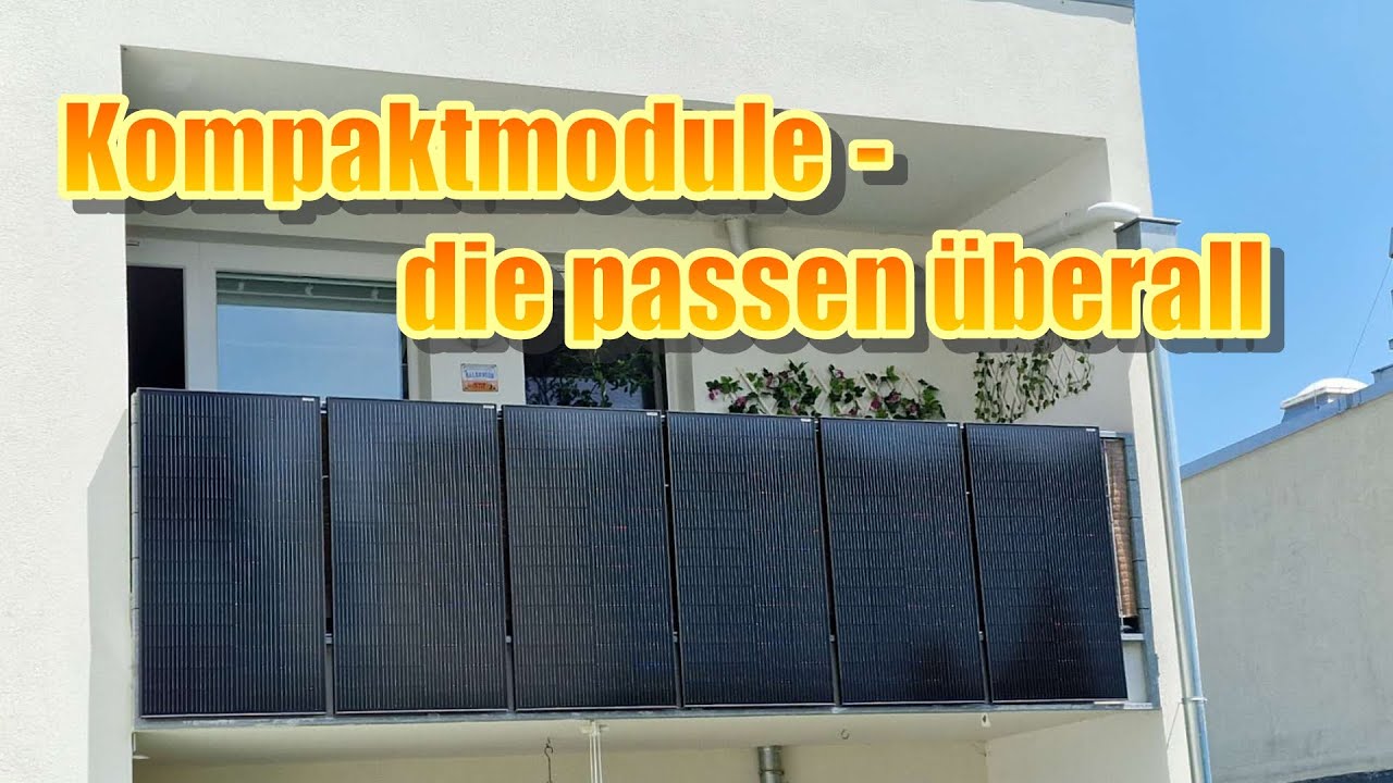 Balkonsolar die überall hin passt – super günstig und super einfach!
