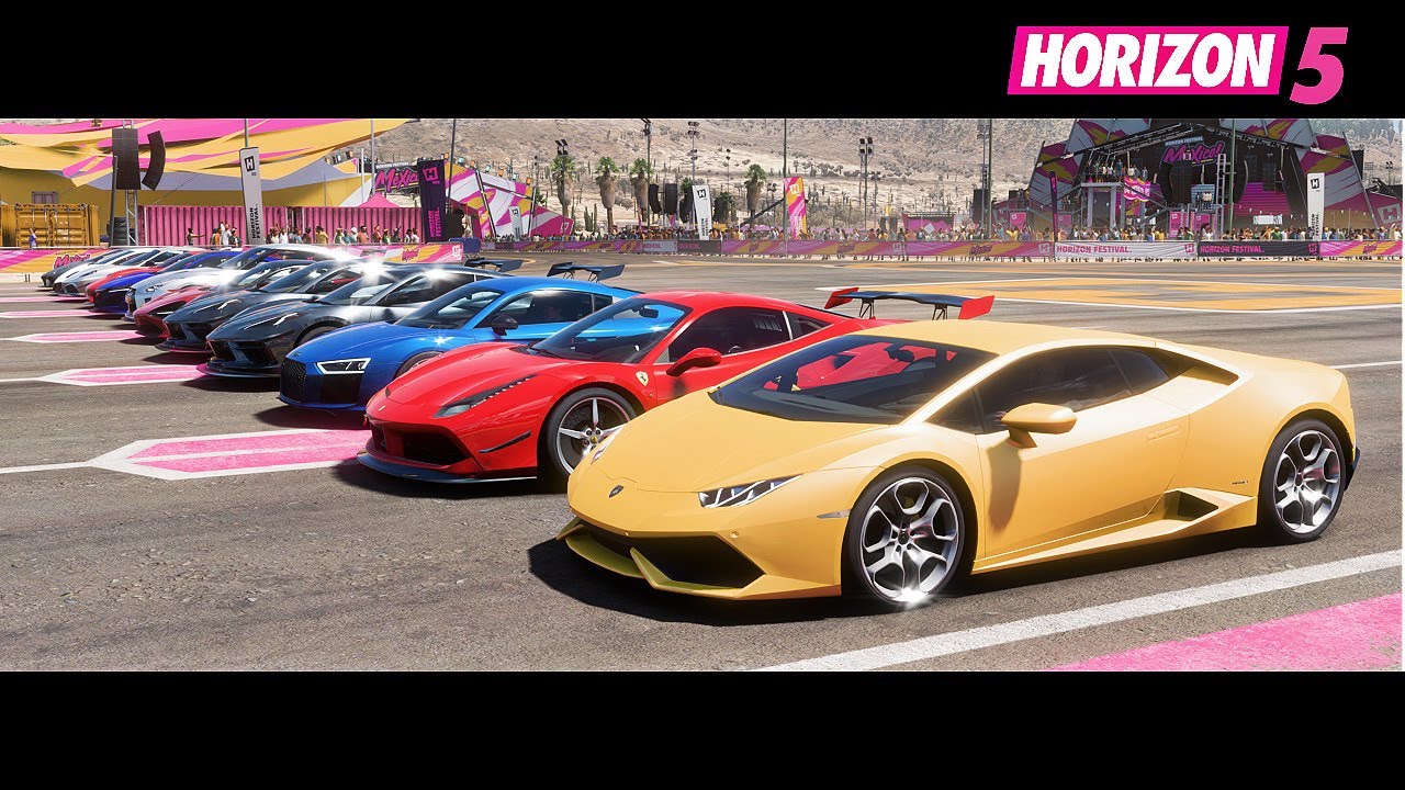 Forza Horizon 5 - Top 19 Fastest Supercars Drag Race