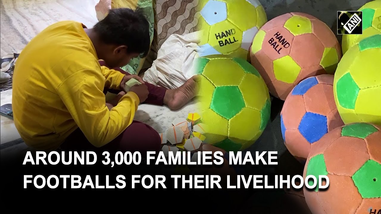 UP: Around 3,000 families make footballs for their livelihood in Meerut