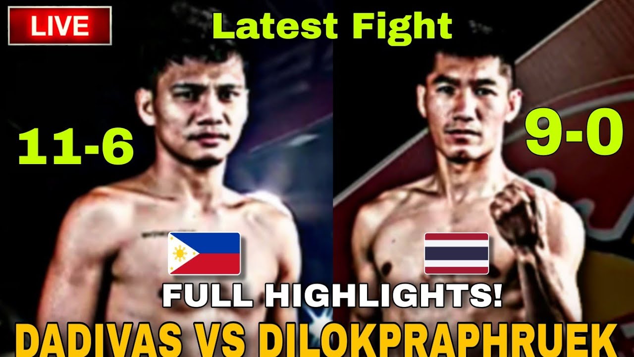 LATEST FIGHT! 🇵🇭 RUBEN DADIVAS VS 🇨🇷NAMCHAI DILOKPRAPHUEK FIGHT HIGHLIGHTS!