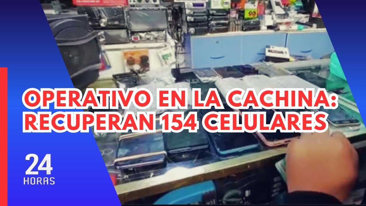 Cercado de Lima: intervienen stands de venta de celulares de dudosa procedencia en 'La Cachina'