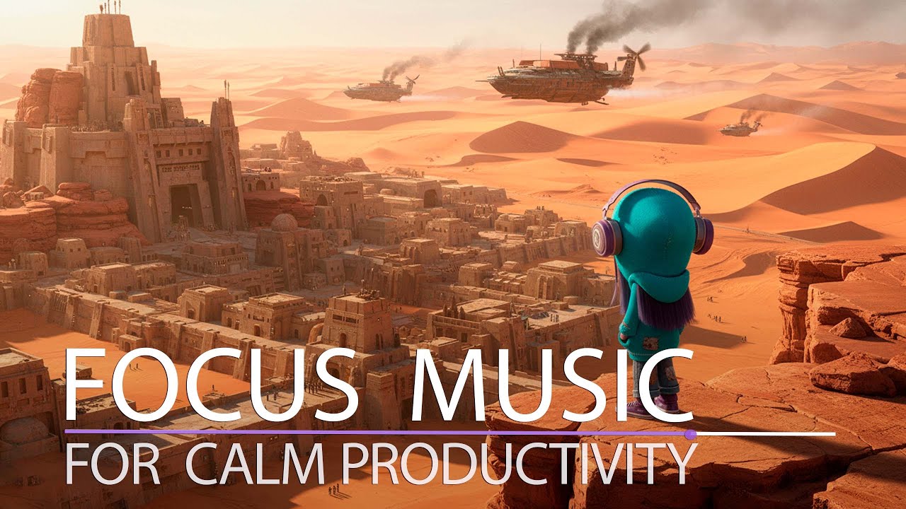 FOCUS MUSIC | WF05 | Ambient Guitar & Electronic Mix in a Future Desert City