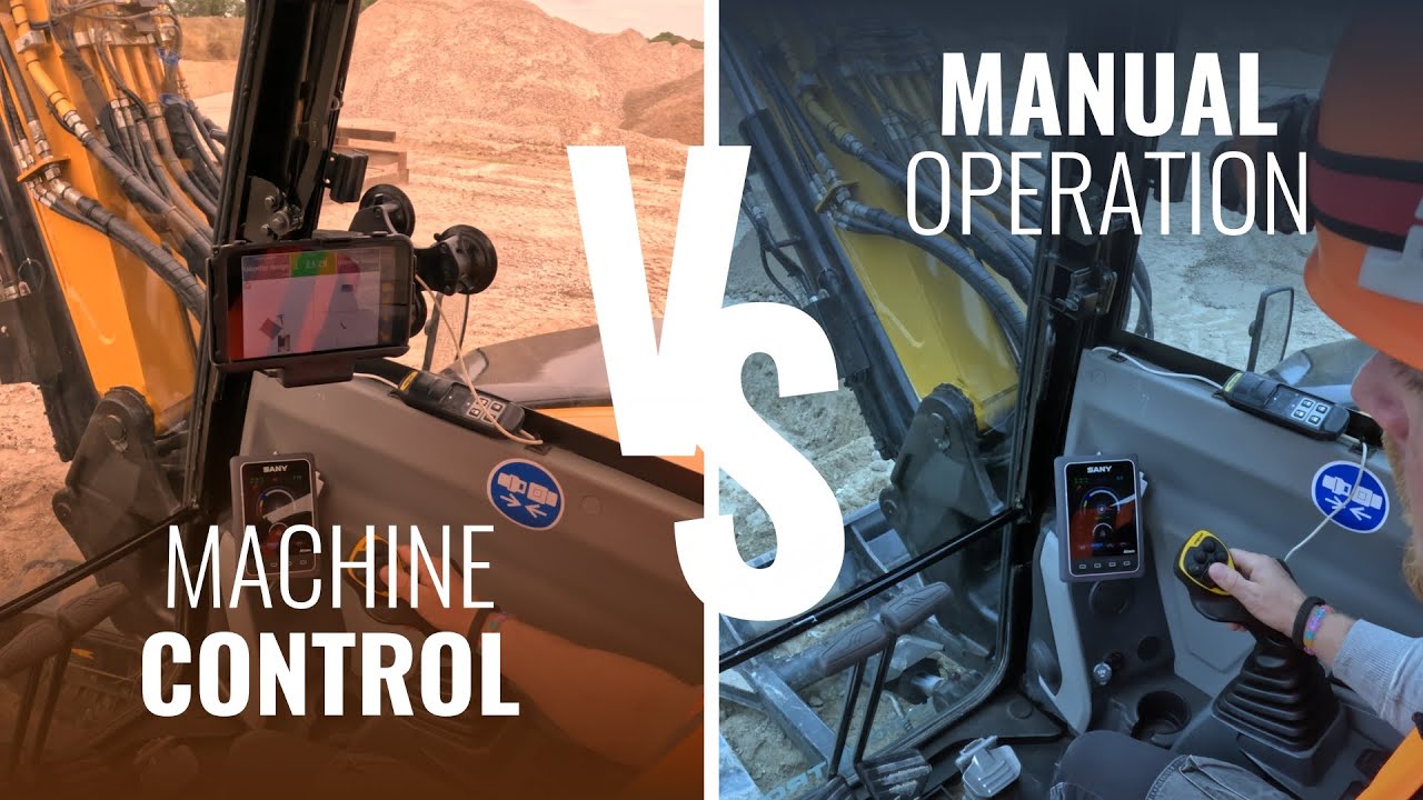 💥 3D Machine Control VS. Manual Operation!