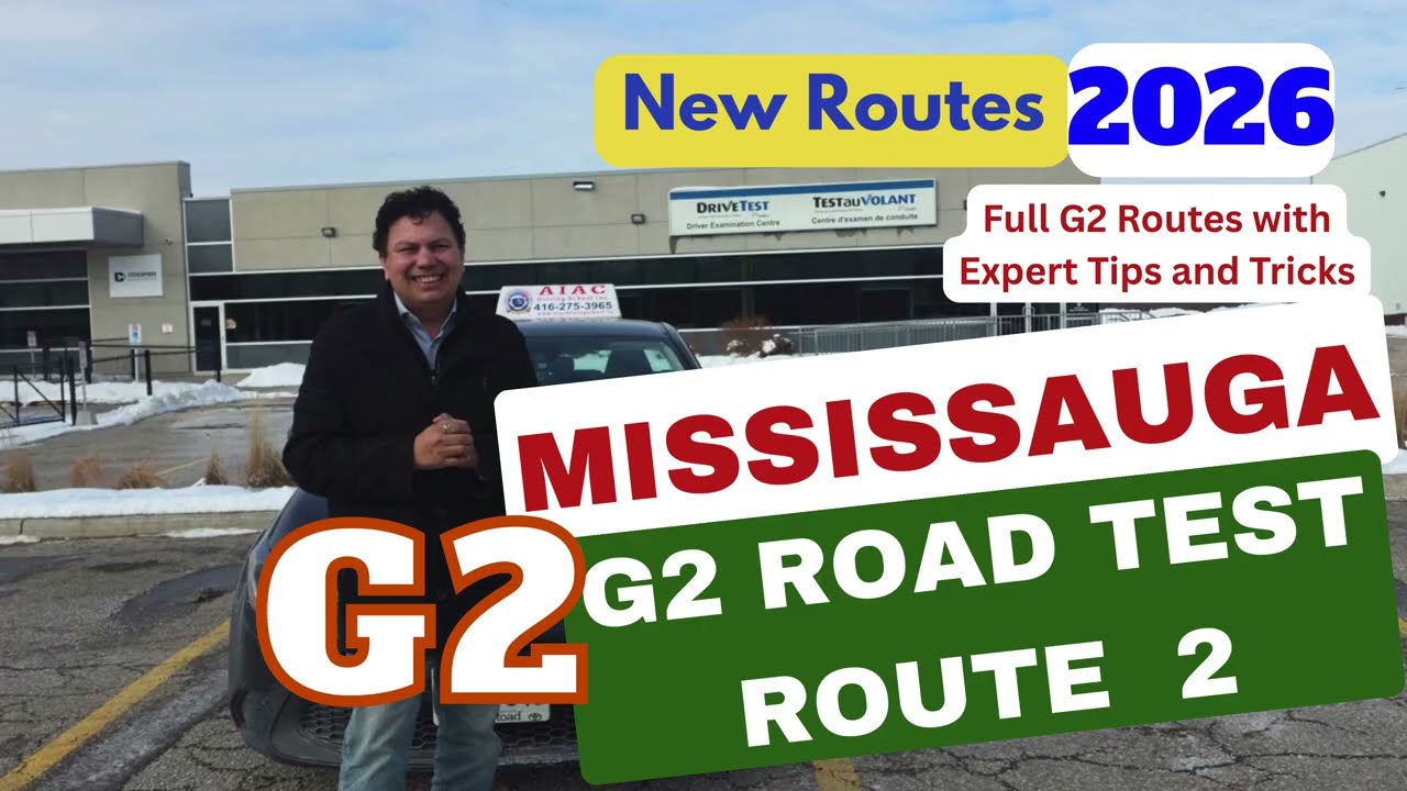 Mississauga G2 Road Test Route #2 | Passing Tips and Tricks | Important parking skills for g2 | 2026