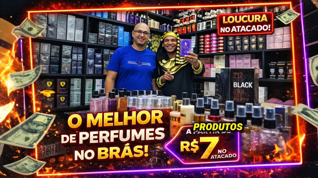 ⚠️ MUITO BARATO! 😱 O MELHOR FORNECEDOR DE PERFUMES NO ATACADO DO BRÁS 