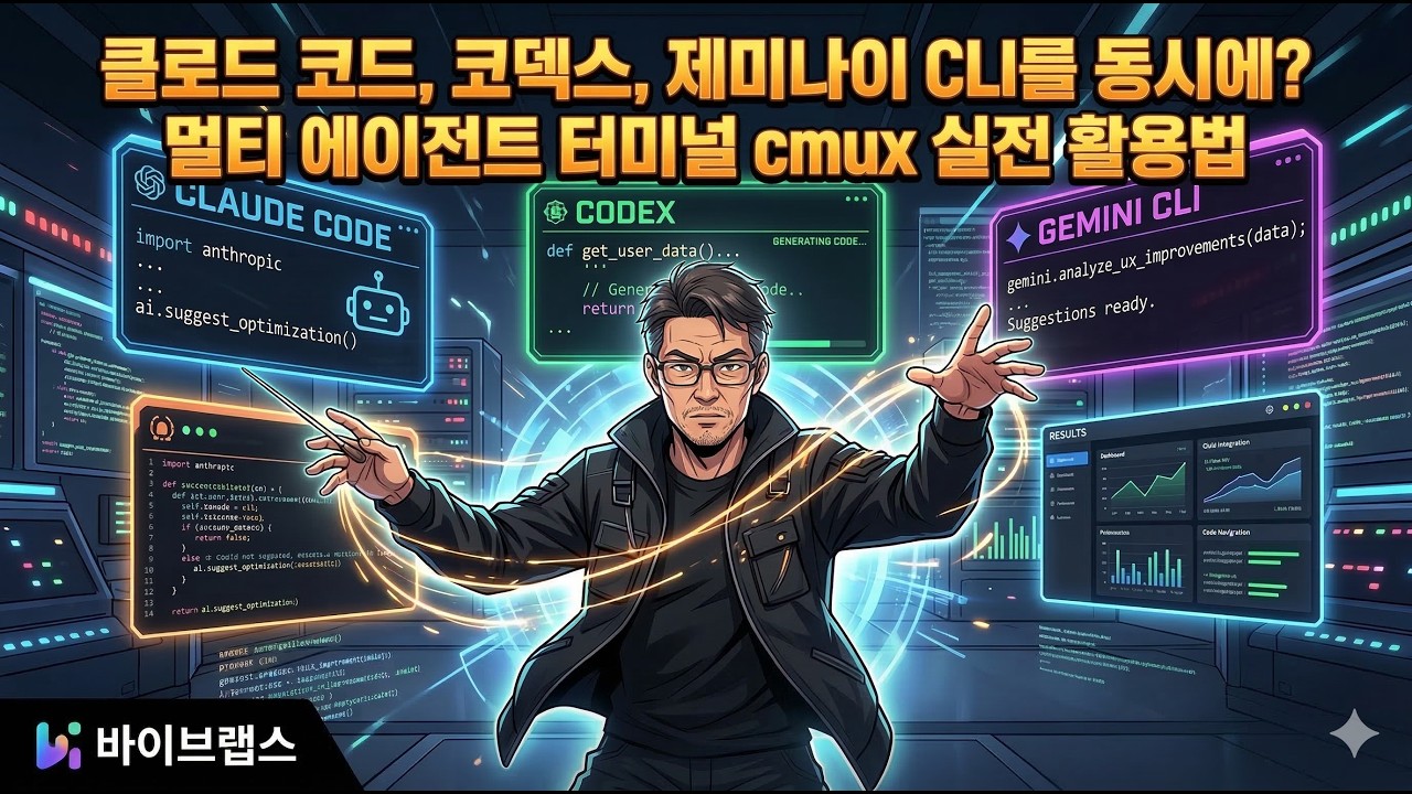 클로드 코드, 코덱스, 제미나이 CLI를 동시에? 멀티 에이전트 터미널 cmux 실전 활용법