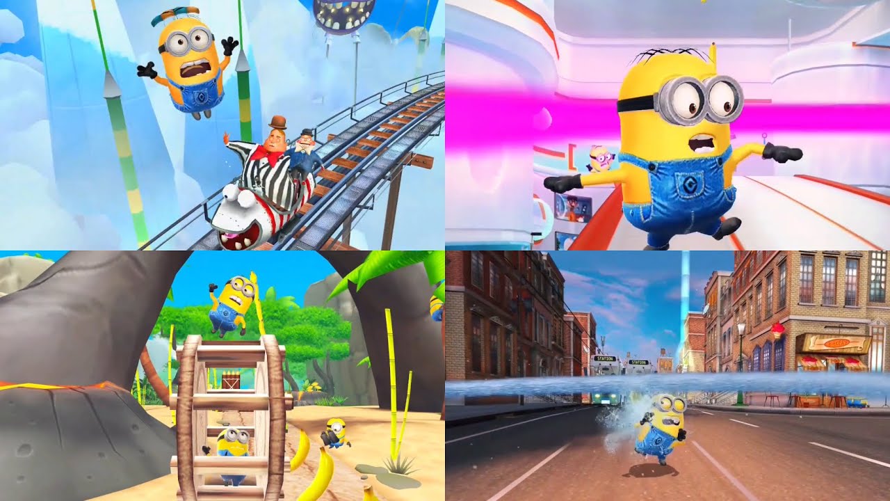 Despicable Me: Minion Rush - Flying Fails, Fall Down Fails & Knocked Down Fails