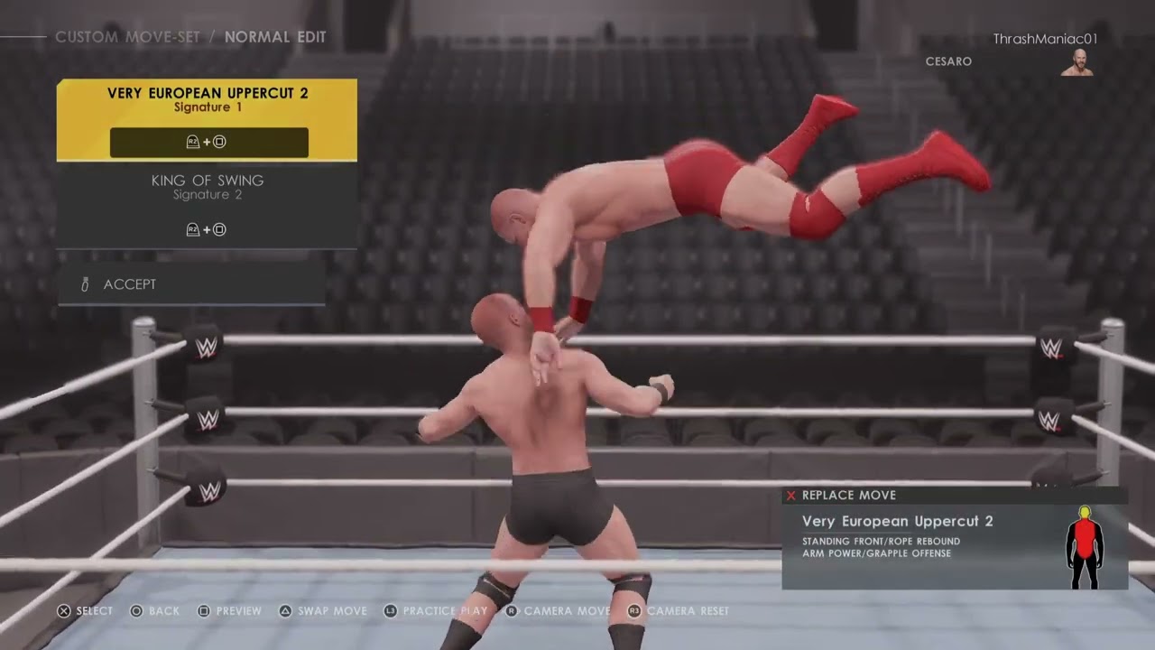 WWE 2K22 | Cesaro Updated Moveset