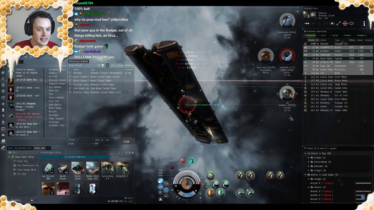 Orca PvP in FW Lowsec