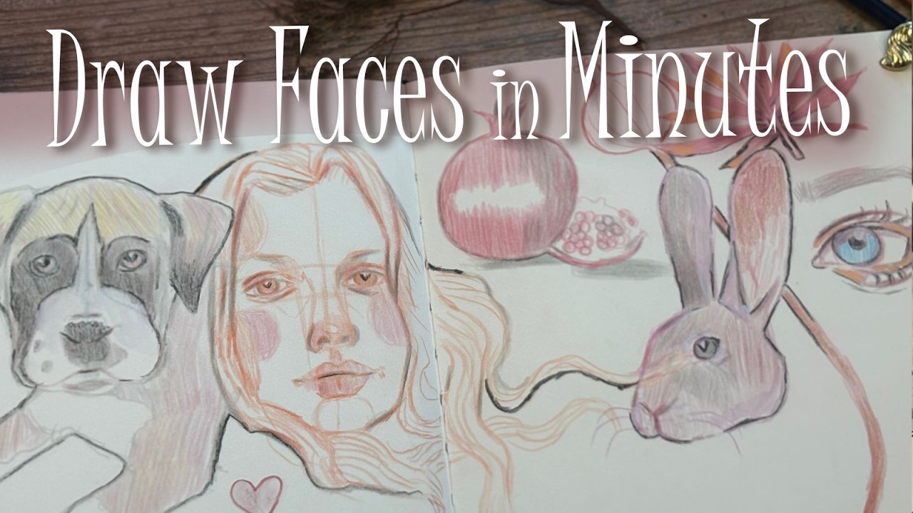 How I Sketch Faces and Animals – Without Overthinking