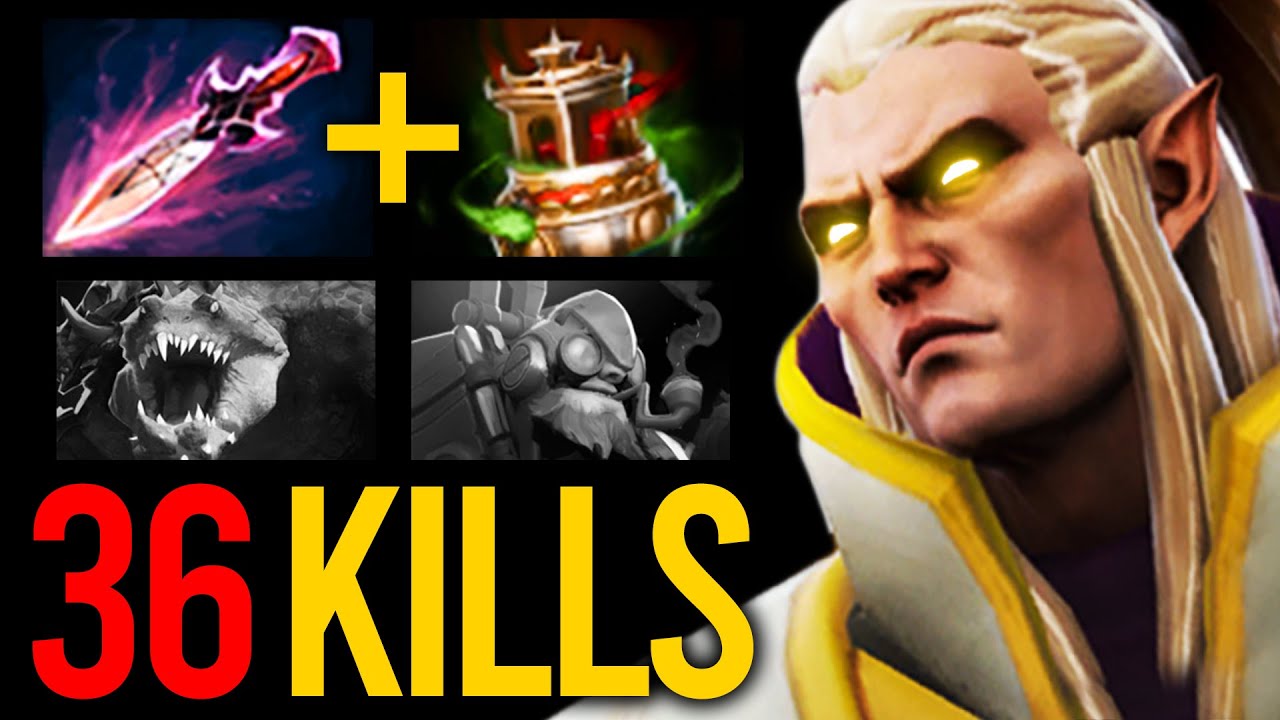36 KILLS!! INSANE INVOKER WITCH BLADE + VESSEL BUILD | Dota 2 Invoker