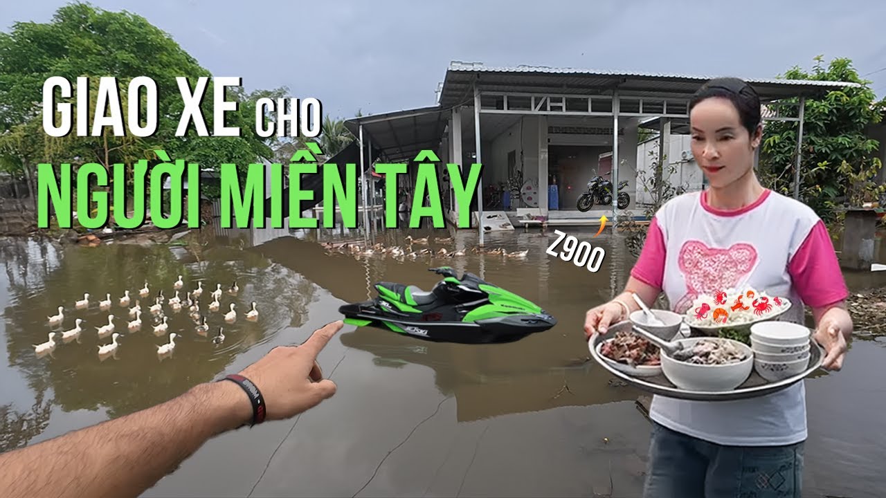 NGƯỜI MIỀN TÂY QUÁ DỄ THƯƠNG | Vuong Khang được mời ăn uống no say khi đi giao xe tại Kiên Giang