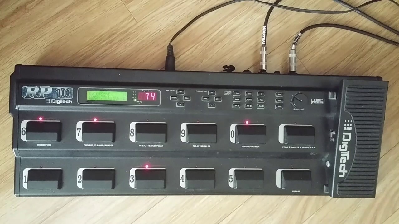 [준웅] Digitech RP10 기본 톤세팅 1차 '17.1월