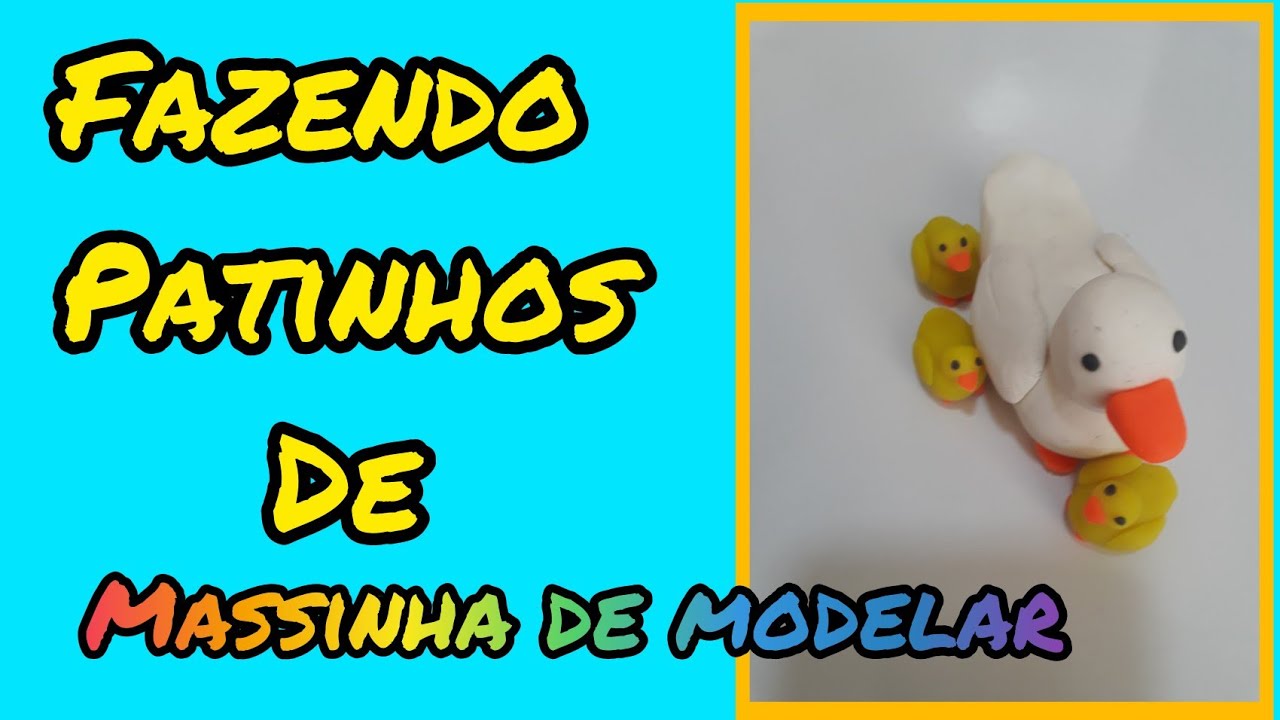 🦆Patinho de massinha play doh|fazendo patos de massinha de modelar