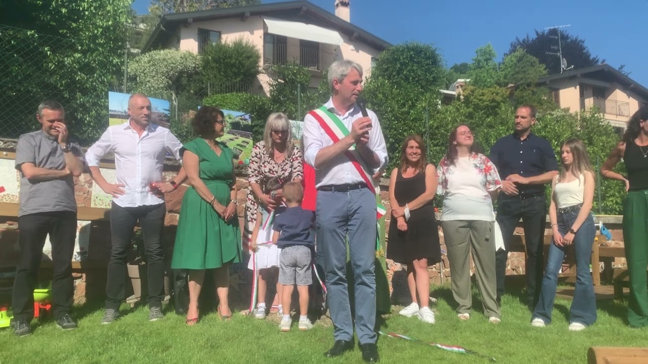Il sindaco Galimberti all'inaugurazione del nuovo giardino alla Foscarini: &laquo;Percorso importante&raquo;