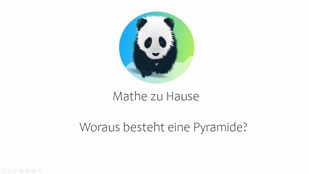 Aufbau und Netz einer Pyramide