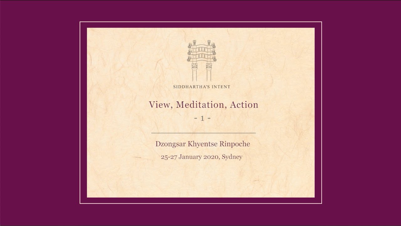 View, Meditation, Action, 25-27 January 2020, Sydney, Australia - Part 1