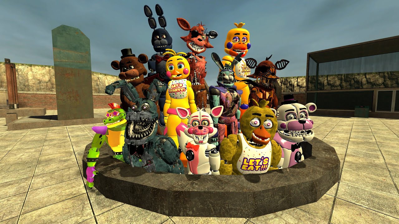 УНИЧТОЖЕНИЕ РАДУЖНЫХ АНИМАТРОНИК В FNAF SECURITY BREACH В Garry's Mod!