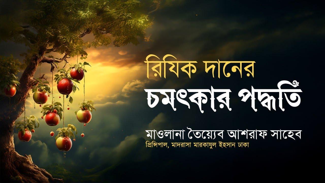 রিজিক দানের চমৎকার পদ্ধতি হযরত মাওলানা তৈয়্যেব আশরাফ সাহেব দা  বা